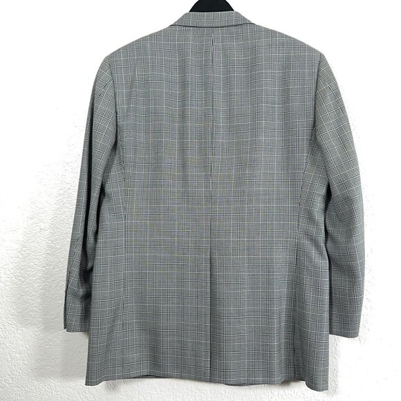 Hickey Freeman T-Model 100% Worsted Wool Houndstooth Check Blazer Men's Size 42R - Picture 11 of 15